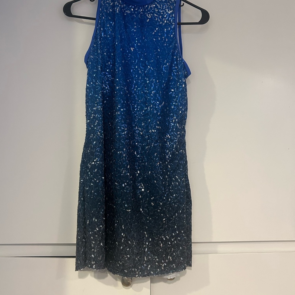 Balera Blue Sequin Dance Leotard